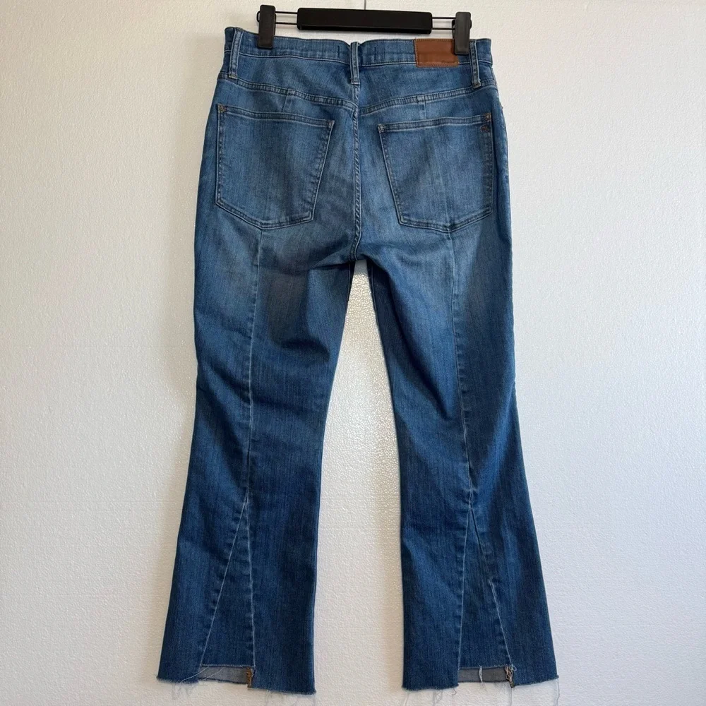 Madewell Cali Demi Boot Jeans Blue Wash Women Size 30 Zip Up Ankle Length - Picture 3 of 14
